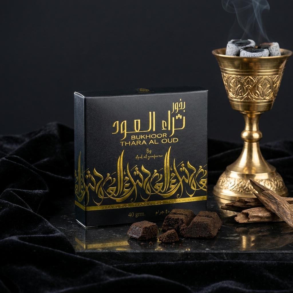 Bukhoor Thara Al Oud - Luxury Arabian Oud Incense (40g)