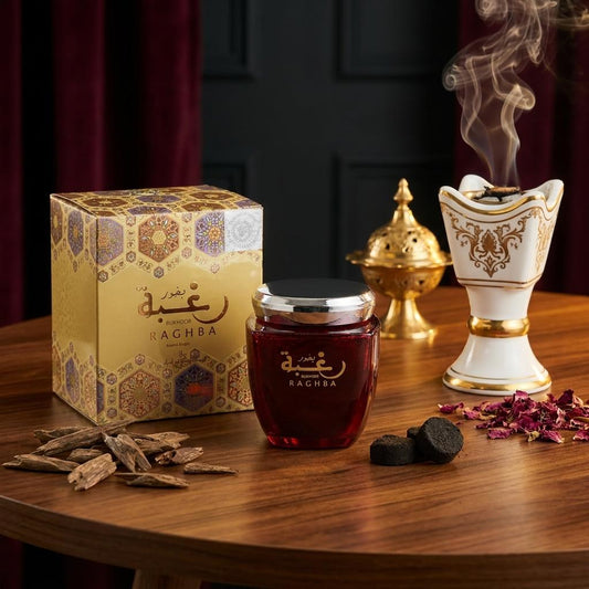 Bukhoor Raghba Authentic Arabian Incense | Luxury Oud Home Fragrance