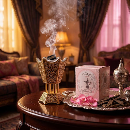 Luxury Bukhoor Dirham Wardi - Premium Arabian Rose Incense