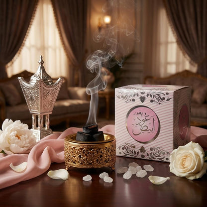Luxury Bukhoor Oud Abyad - Premium White Oud Incense