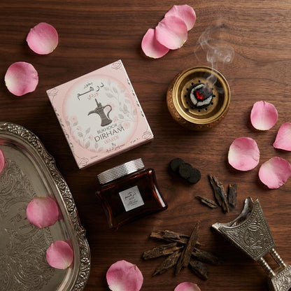 Luxury Bukhoor Dirham Wardi - Premium Arabian Rose Incense