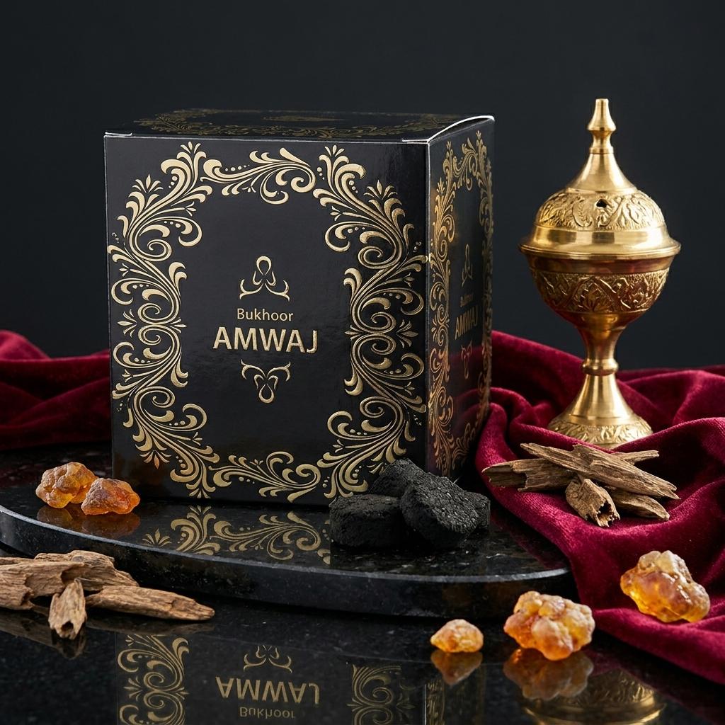 Bukhoor AMWAJ | Luxury Arabian Incense & Premium Agarwood Home Fragrance