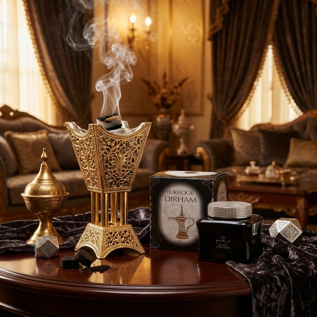Bukhoor Dirham | Luxury Arabian Incense & Home Fragrance