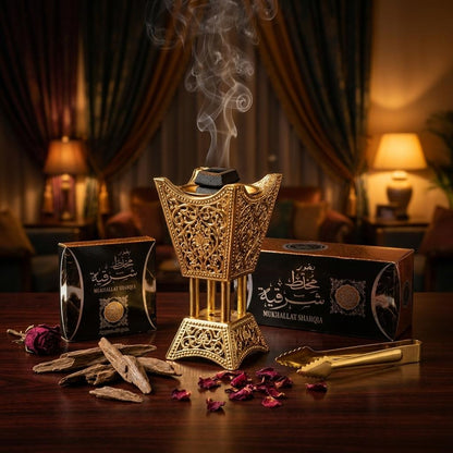 Mukhallat Sharqia Premium Arabian Bukhoor by Layl Wood - Authentic Oud Incense 40g