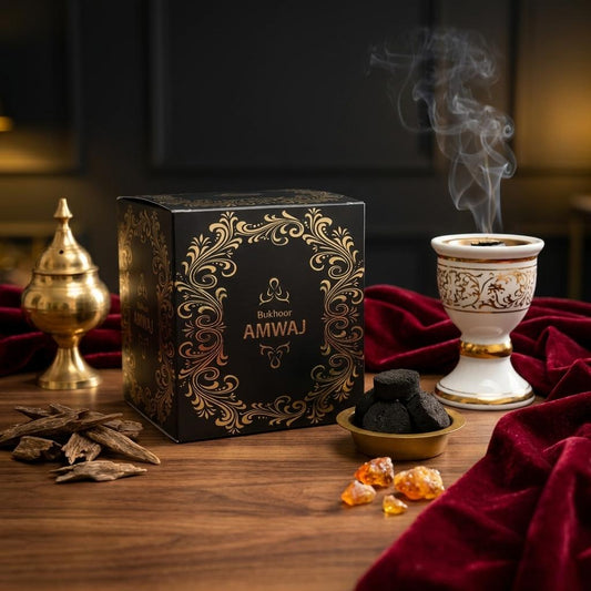 Bukhoor AMWAJ | Luxury Arabian Incense & Premium Agarwood Home Fragrance